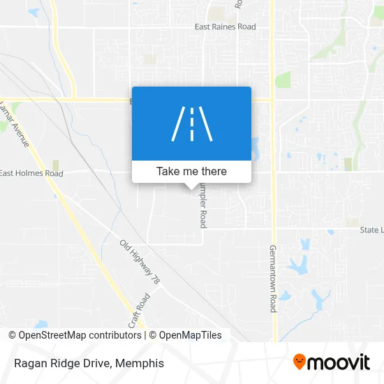 Ragan Ridge Drive map
