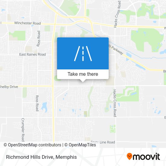 Richmond Hills Drive map