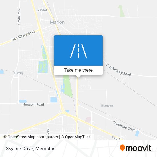 Mapa de Skyline Drive