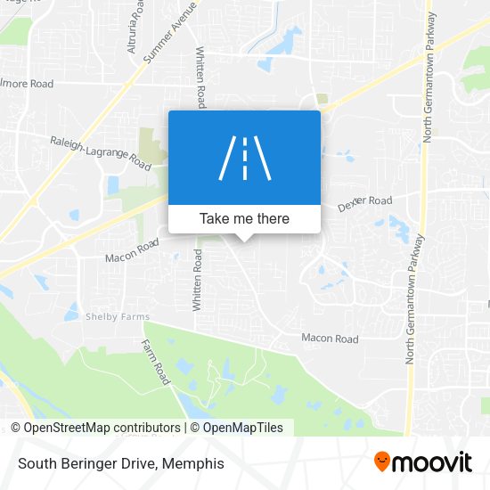 South Beringer Drive map