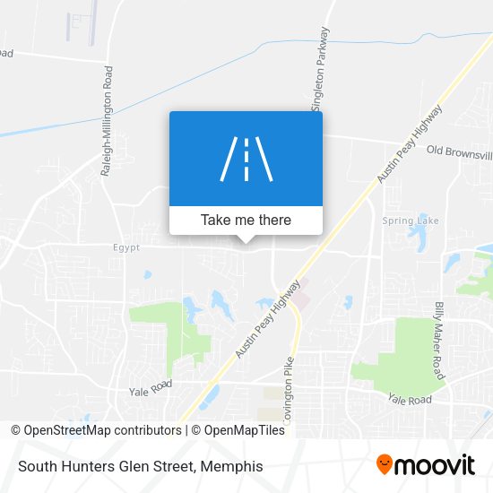 South Hunters Glen Street map