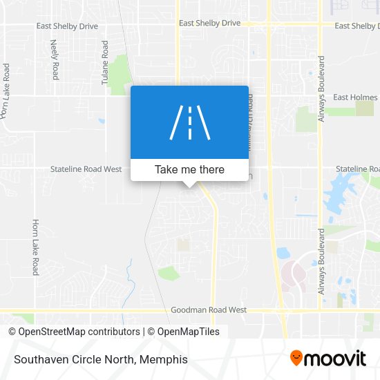 Southaven Circle North map