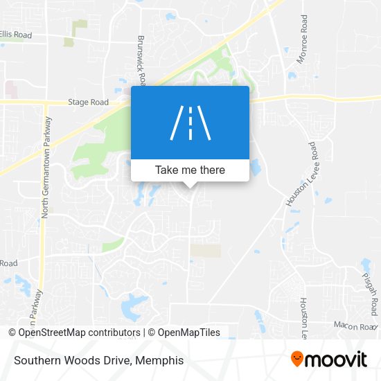 Southern Woods Drive map