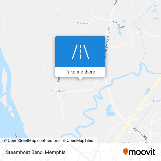 Mapa de Steamboat Bend