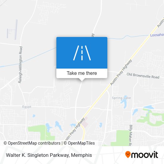Walter K. Singleton Parkway map