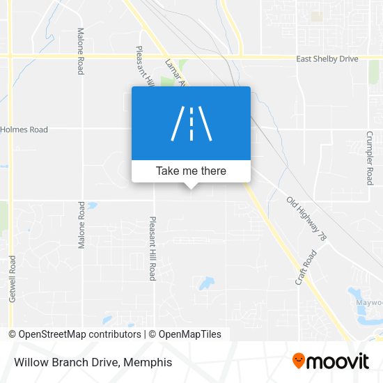 Willow Branch Drive map