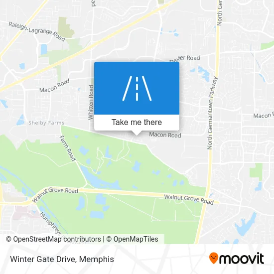 Winter Gate Drive map