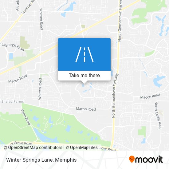 Winter Springs Lane map