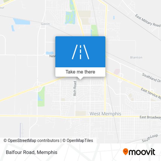 Mapa de Balfour Road