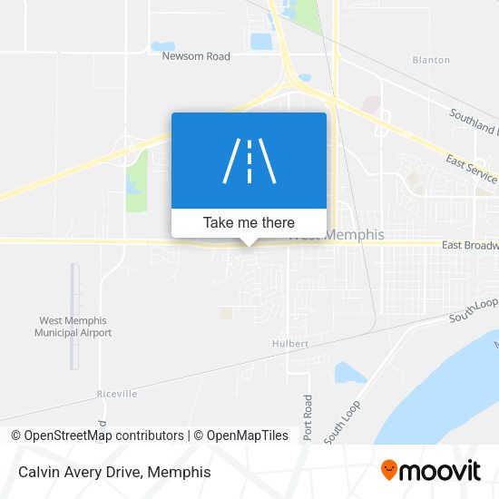 Mapa de Calvin Avery Drive