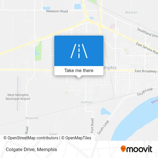 Colgate Drive map