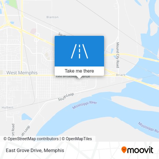 Mapa de East Grove Drive