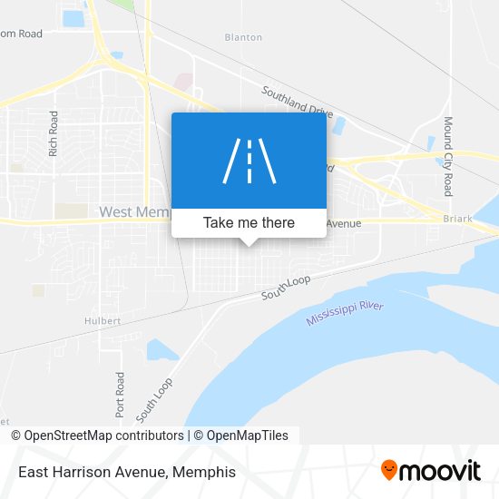 East Harrison Avenue map
