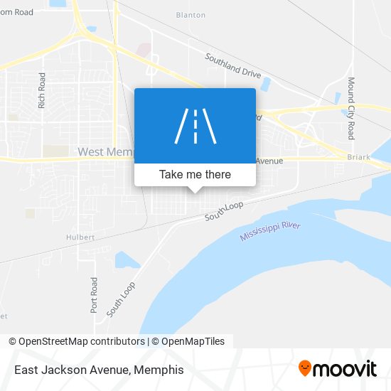 Mapa de East Jackson Avenue