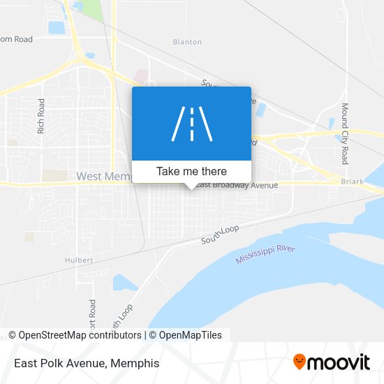 Mapa de East Polk Avenue
