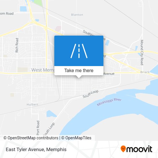 East Tyler Avenue map