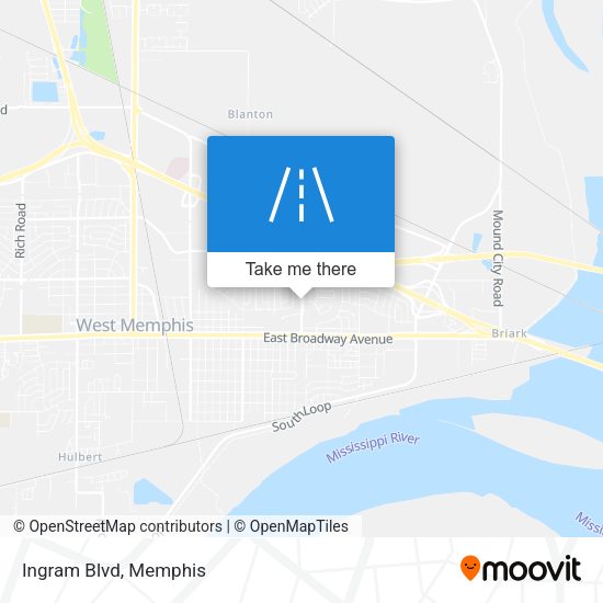 Ingram Blvd map