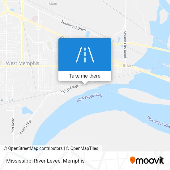 Mapa de Mississippi River Levee