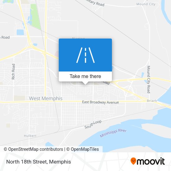 Mapa de North 18th Street