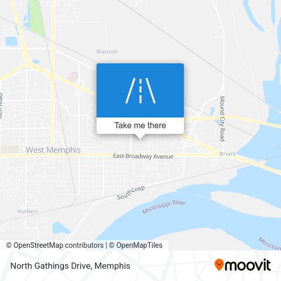 Mapa de North Gathings Drive