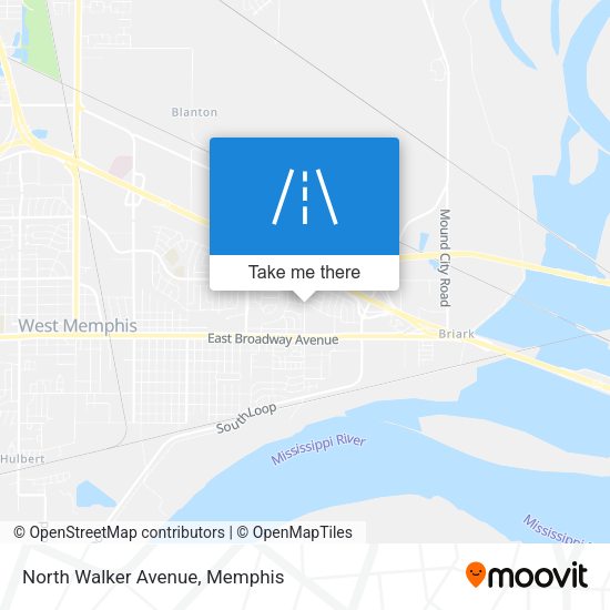 Mapa de North Walker Avenue