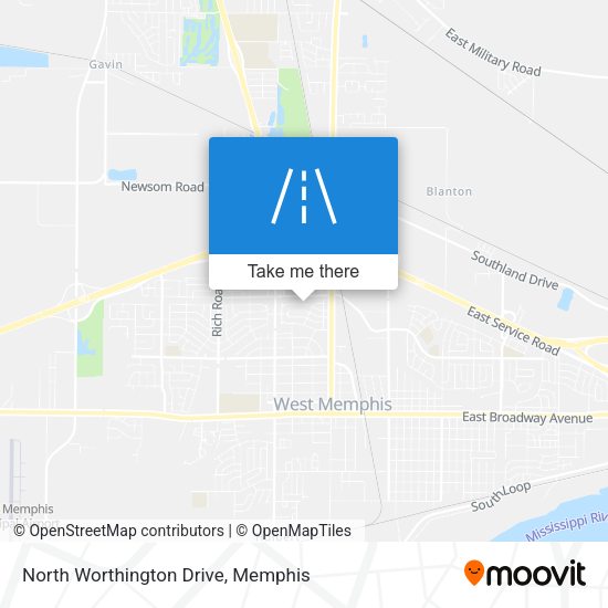 Mapa de North Worthington Drive