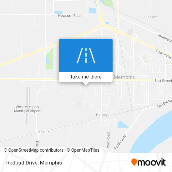 Redbud Drive map