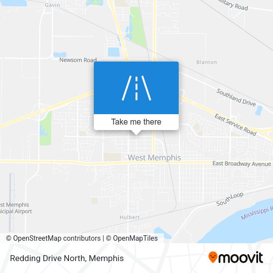 Redding Drive North map