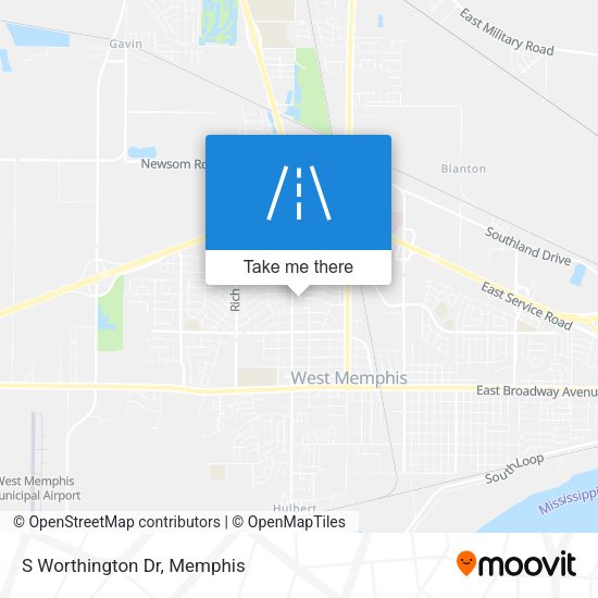 Mapa de S Worthington Dr