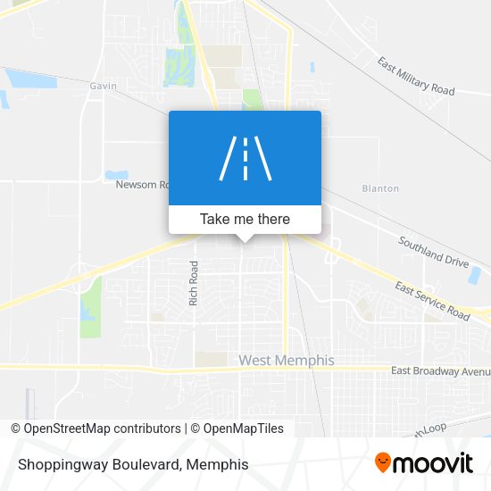 Shoppingway Boulevard map
