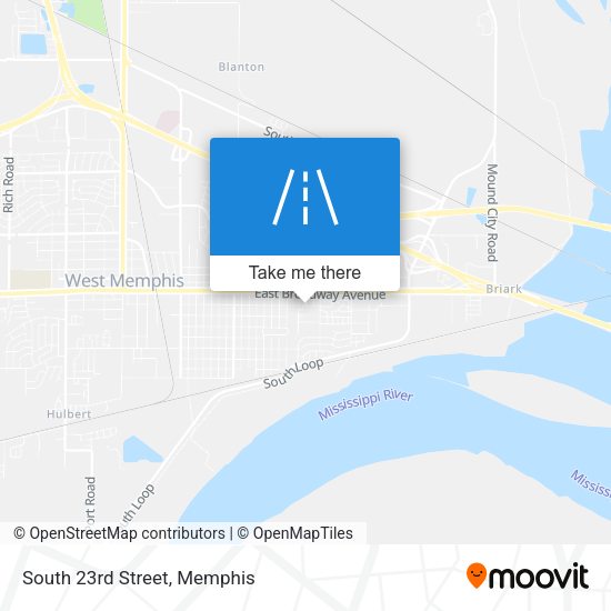 Mapa de South 23rd Street