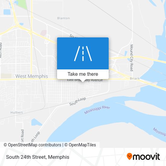 Mapa de South 24th Street