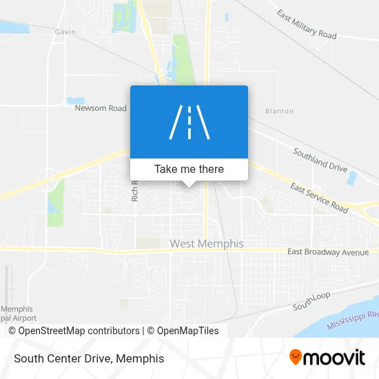 South Center Drive map