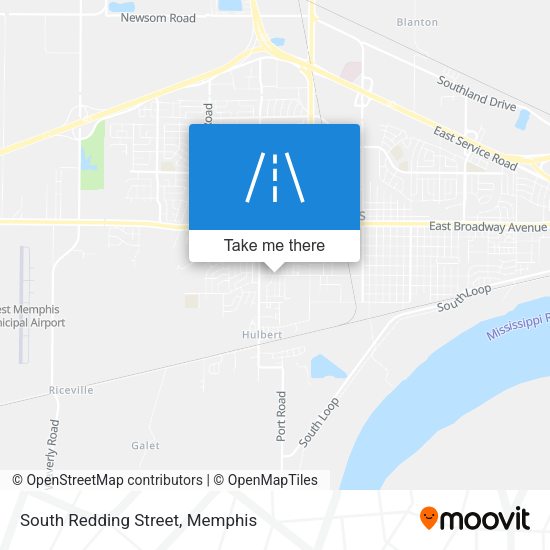South Redding Street map