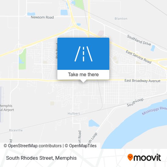 South Rhodes Street map