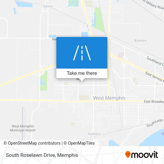 Mapa de South Roselawn Drive