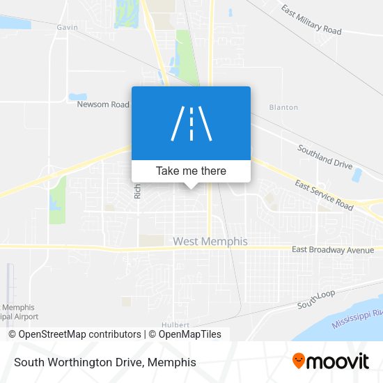 Mapa de South Worthington Drive