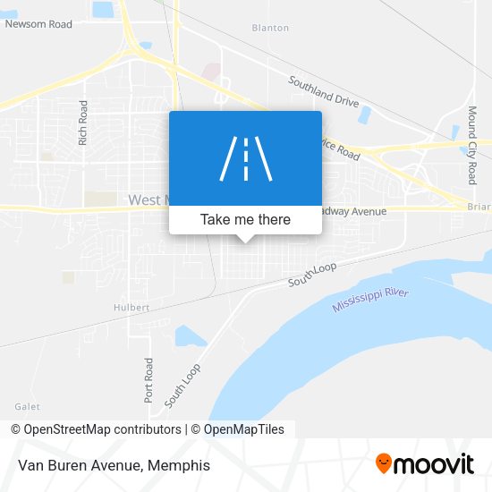 Mapa de Van Buren Avenue