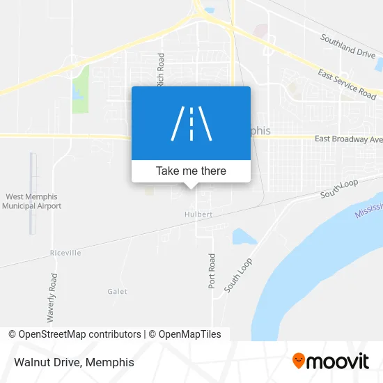 Walnut Drive map