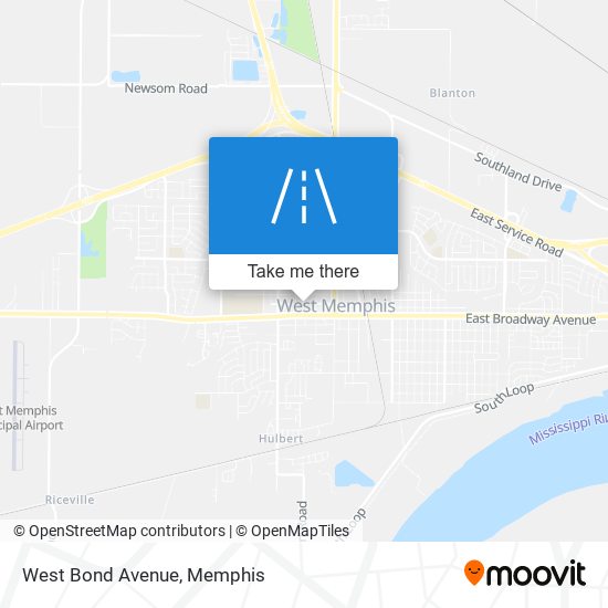 Mapa de West Bond Avenue