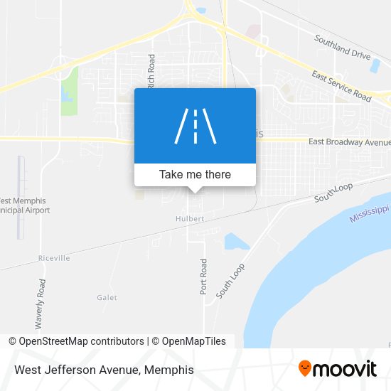 West Jefferson Avenue map