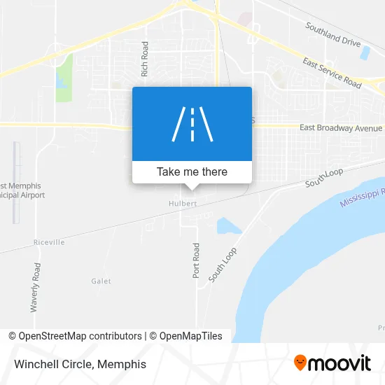 Winchell Circle map