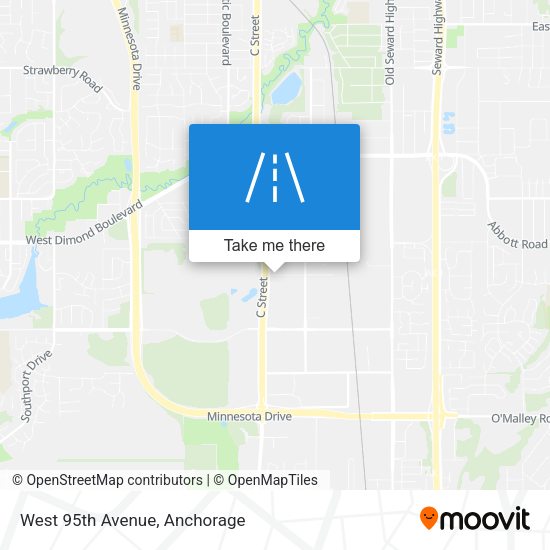 West 95th Avenue map