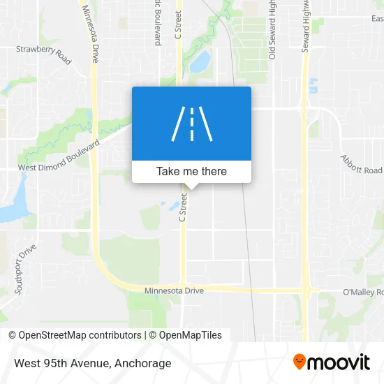 West 95th Avenue map