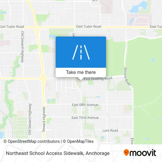 Northeast School Access Sidewalk map