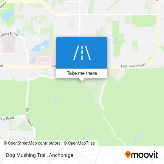 Dog Mushing Trail map