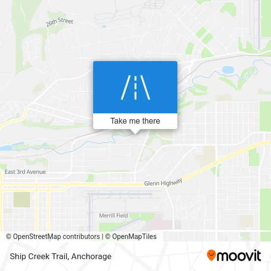 Ship Creek Trail map