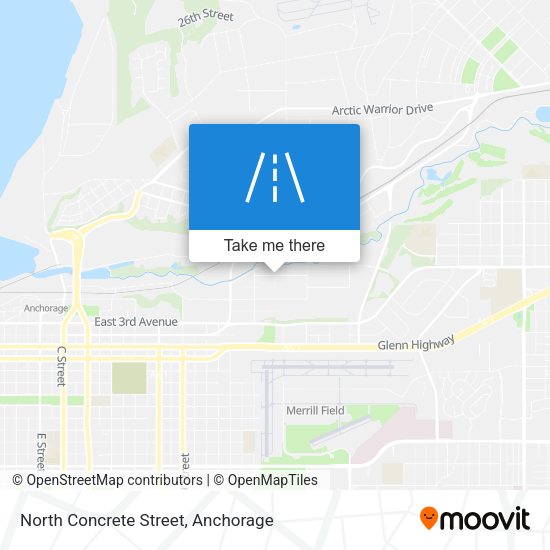 Mapa de North Concrete Street