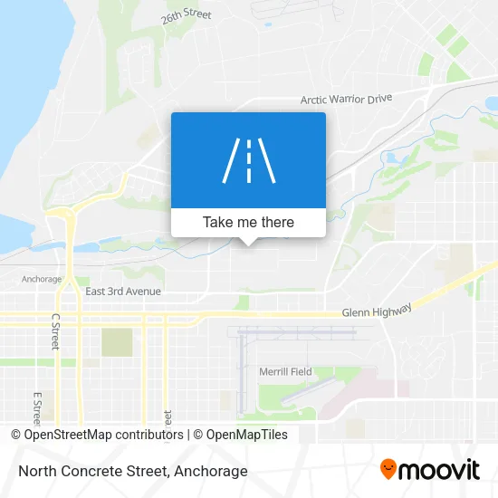 North Concrete Street map