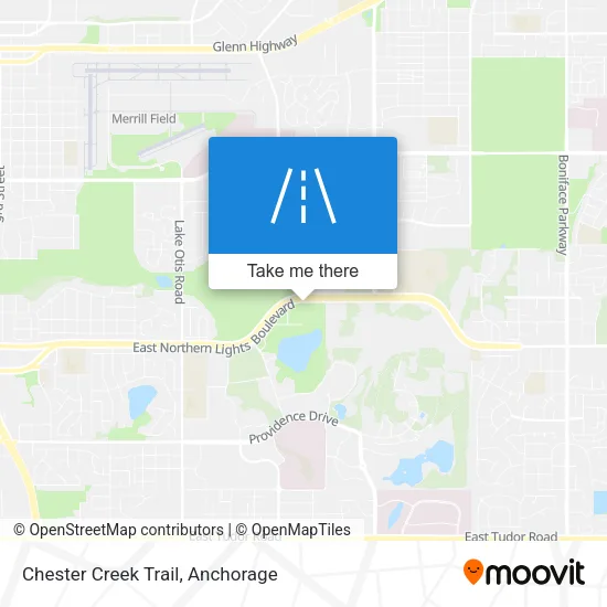Chester Creek Trail map
